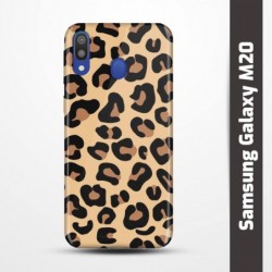 Pružný obal na Samsung Galaxy M20 s motivem Gepard