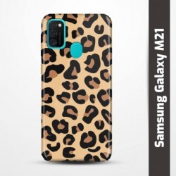 Pružný obal na Samsung Galaxy M21 s motivem Gepard
