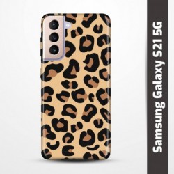 Pružný obal na Samsung Galaxy S21 5G s motivem Gepard