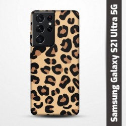 Pružný obal na Samsung Galaxy S21 Ultra 5G s motivem Gepard