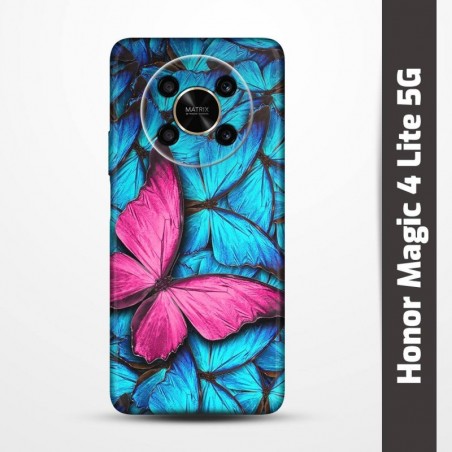 Obal na Honor Magic 4 Lite 5G s potiskem-Modří motýli