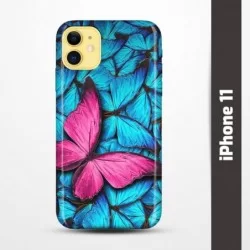 Pružný obal na iPhone 11 s motivem Modří motýli
