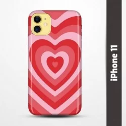 Pružný obal na iPhone 11 s motivem Srdce