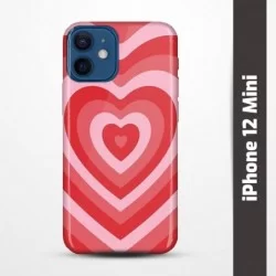 Pružný obal na iPhone 12 Mini s motivem Srdce