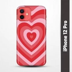 Pružný obal na iPhone 12 Pro s motivem Srdce