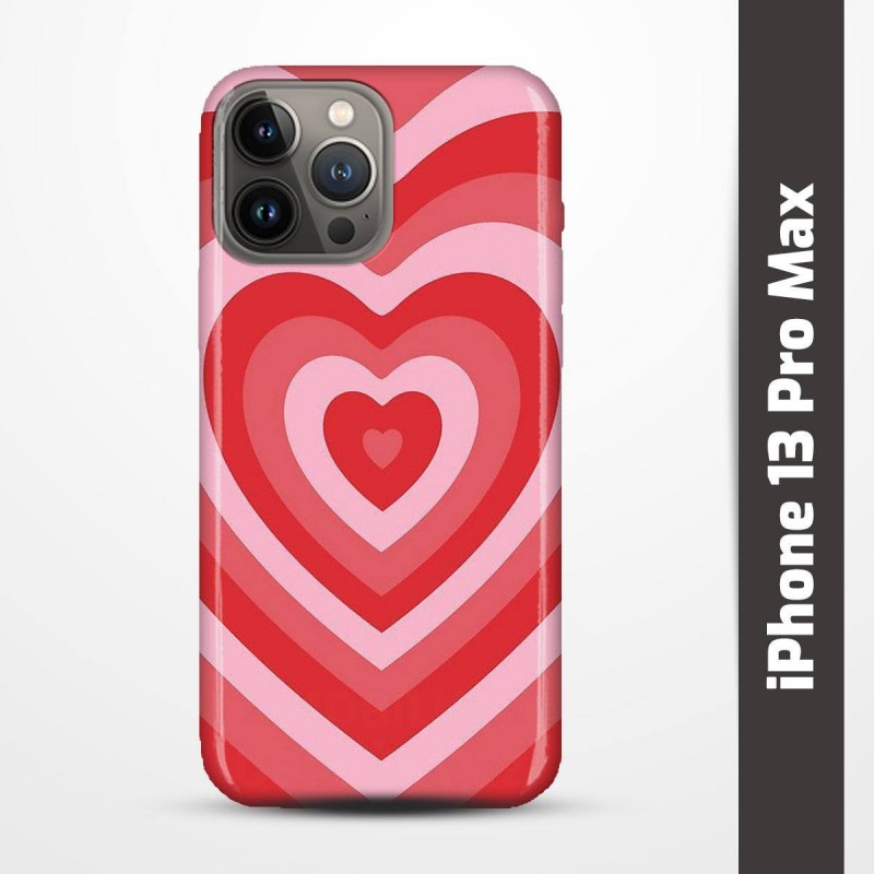 Pružný obal na iPhone 13 Pro Max s motivem Srdce