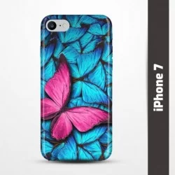 Pružný obal na iPhone 7 s motivem Modří motýli