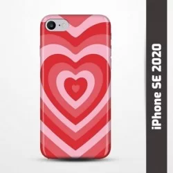 Pružný obal na iPhone SE 2020 s motivem Srdce