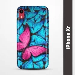 Pružný obal na iPhone Xr s motivem Modří motýli