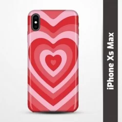 Pružný obal na iPhone Xs Max s motivem Srdce