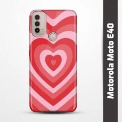 Pružný obal na Motorola Moto E40 s motivem Srdce