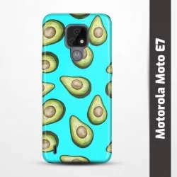 Pružný obal na Motorola Moto E7 s motivem Avokádo