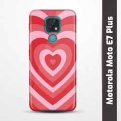 Pružný obal na Motorola Moto E7 Plus s motivem Srdce