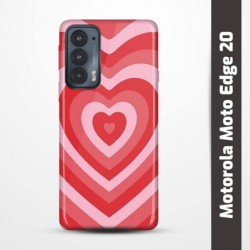 Pružný obal na Motorola Moto Edge 20 s motivem Srdce