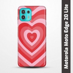 Pružný obal na Motorola Moto Edge 20 Lite s motivem Srdce