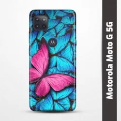Pružný obal na Motorola Moto G 5G s motivem Modří motýli