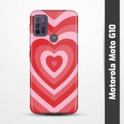 Pružný obal na Motorola Moto G10 s motivem Srdce
