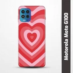 Pružný obal na Motorola Moto G100 s motivem Srdce