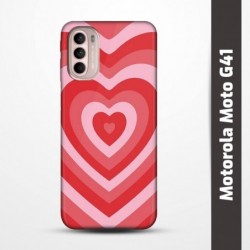 Pružný obal na Motorola Moto G41 s motivem Srdce