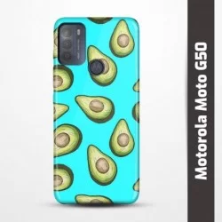 Pružný obal na Motorola Moto G50 s motivem Avokádo