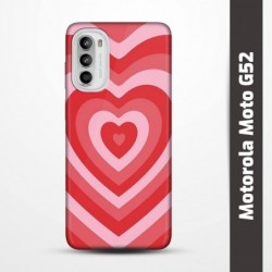 Pružný obal na Motorola Moto G52 s motivem Srdce
