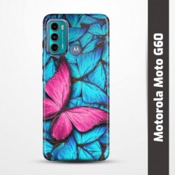 Pružný obal na Motorola Moto G60 s motivem Modří motýli