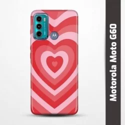 Pružný obal na Motorola Moto G60 s motivem Srdce