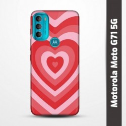 Pružný obal na Motorola Moto G71 5G s motivem Srdce