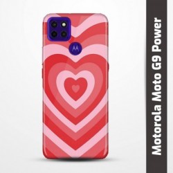 Pružný obal na Motorola Moto G9 Power s motivem Srdce