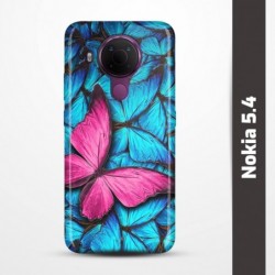 Pružný obal na Nokia 5.4 s motivem Modří motýli