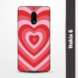 Pružný obal na Nokia 6 s motivem Srdce