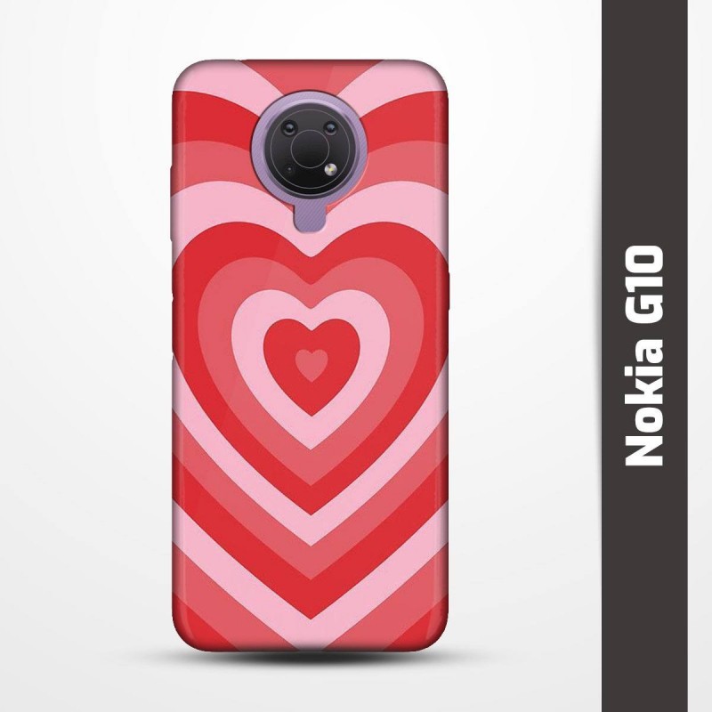 Pružný obal na Nokia G10 s motivem Srdce