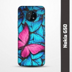 Pružný obal na Nokia G50 s motivem Modří motýli