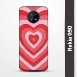 Pružný obal na Nokia G50 s motivem Srdce