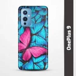 Obal na OnePlus 9 s potiskem-Modří motýli