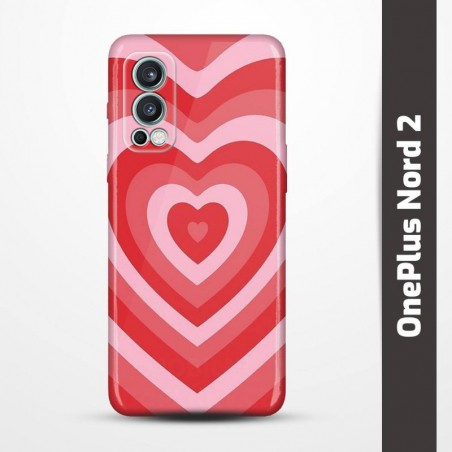 Pružný obal na OnePlus Nord 2 s motivem Srdce