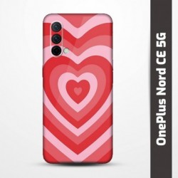 Pružný obal na OnePlus Nord CE 5G s motivem Srdce