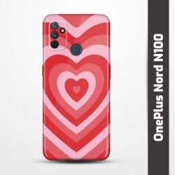 Pružný obal na OnePlus Nord N100 s motivem Srdce