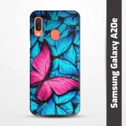 Obal na Samsung Galaxy A20e s potiskem-Modří motýli