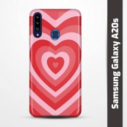 Pružný obal na Samsung Galaxy A20s s motivem Srdce