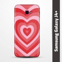 Pružný obal na Samsung Galaxy J4+ s motivem Srdce