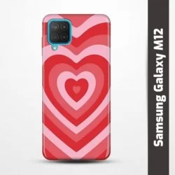 Pružný obal na Samsung Galaxy M12 s motivem Srdce