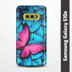 Pružný obal na Samsung Galaxy S10e s motivem Modří motýli