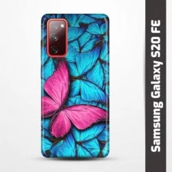 Obal na Samsung Galaxy S20 FE s potiskem-Modří motýli