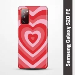 Pružný obal na Samsung Galaxy S20 FE s motivem Srdce