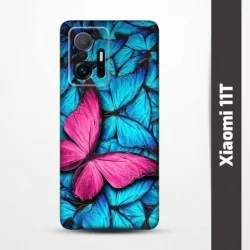 Pružný obal na Xiaomi 11T s motivem Modří motýli