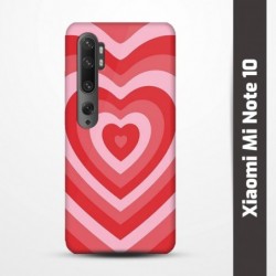 Pružný obal na Xiaomi Mi Note 10 s motivem Srdce