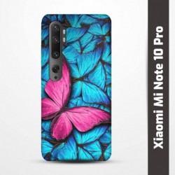 Pružný obal na Xiaomi Mi Note 10 Pro s motivem Modří motýli