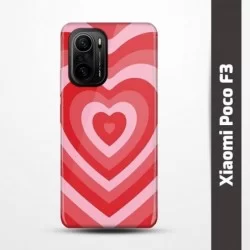 Pružný obal na Xiaomi Poco F3 s motivem Srdce