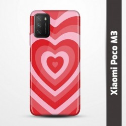 Pružný obal na Xiaomi Poco M3 s motivem Srdce